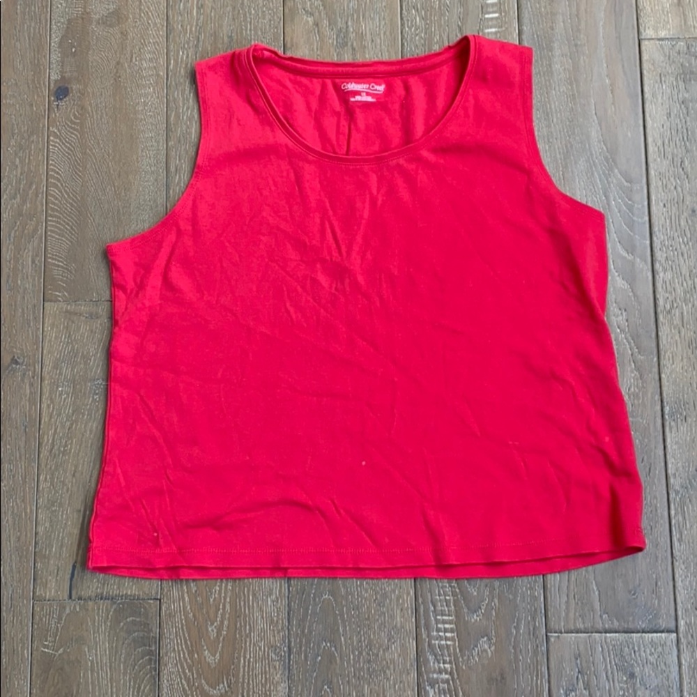 Coldwater Creek Dark Coral Tank 1X